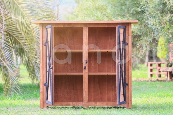 "MANDU" Ahşap Bahçe Depolama Dolabı (Küçük) - 4