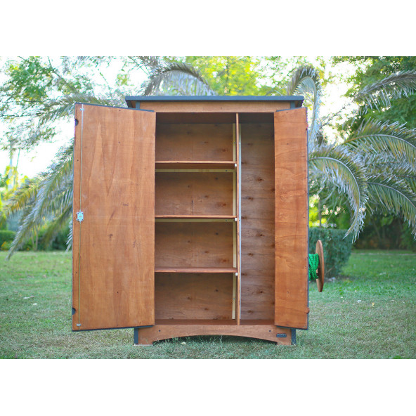 "MANDU" Ahşap Çok Amaçlı Bahçe Depolama Dolabı - 4