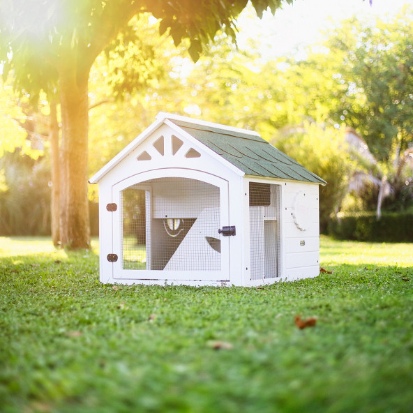 MANDU Ahşap Tavşan Evi - 2