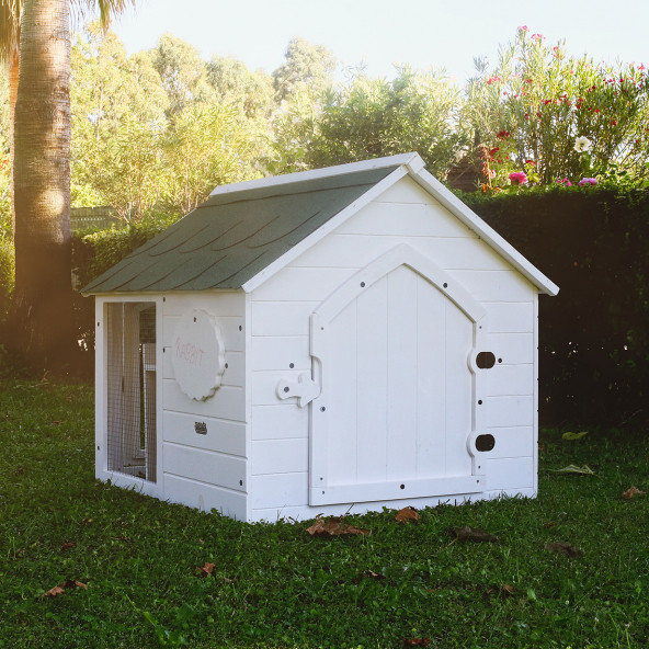 MANDU Ahşap Tavşan Evi - 3