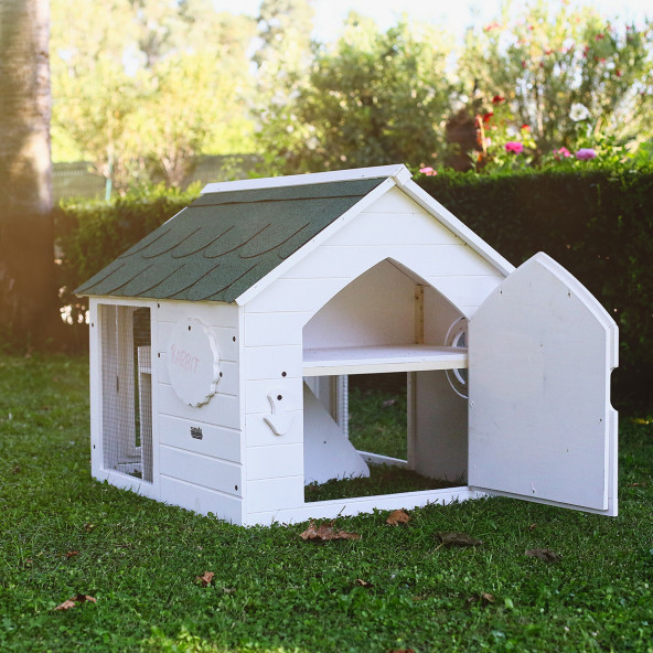 MANDU Ahşap Tavşan Evi - 4