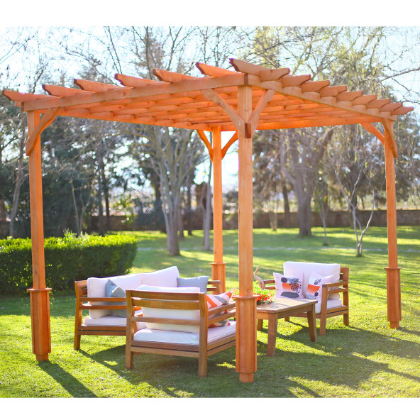 "MANDU"  Ahşap Pergole Kamelya - 5