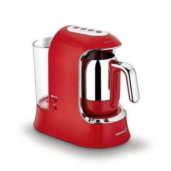 Korkmaz Kahvekolik Aqua KırmızıKrom Otomatik Kahve Makinesi