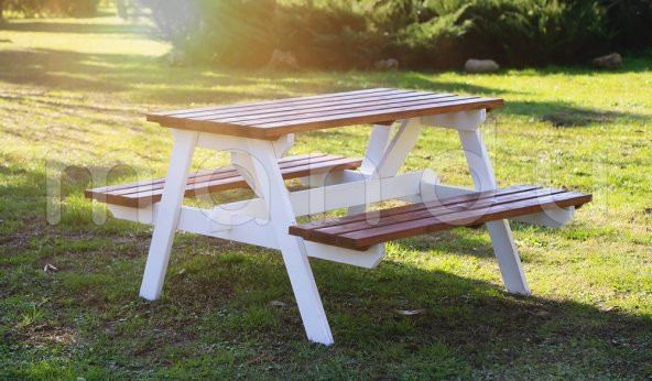 "MANDU" 6 Kişilik Ahşap Piknik Masası