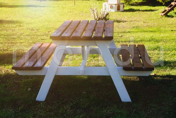 "MANDU" 6 Kişilik Ahşap Piknik Masası - 3