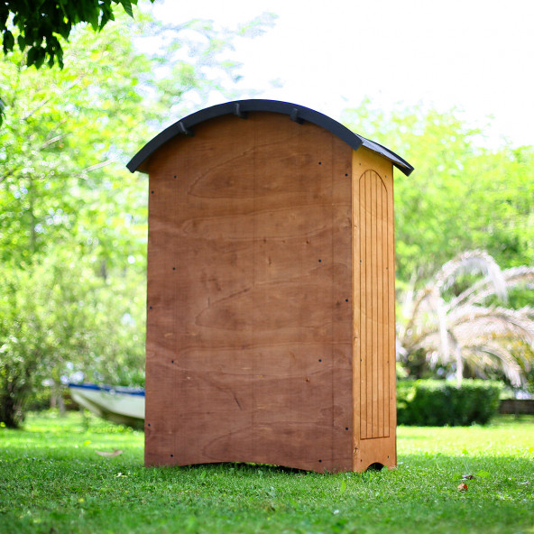 MANDU Ahşap Bahçe Depolama Dolabı (Radius Çatılı) 790LT - 3