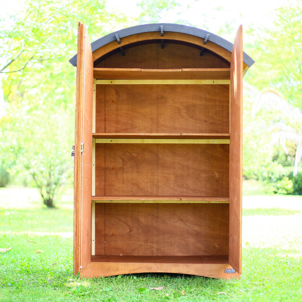 MANDU Ahşap Bahçe Depolama Dolabı (Radius Çatılı) 790LT - 4