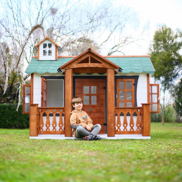 Mandu Ahşap Oyun Evi (Playhouse) Beylerbeyi - 2