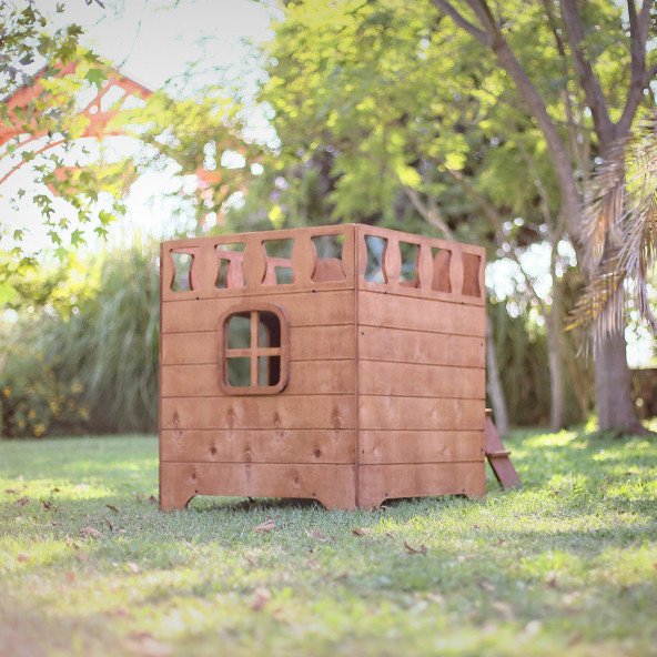 Mandu Ahşap Dublex Köpek Kulübesi (Teraslı) - 4