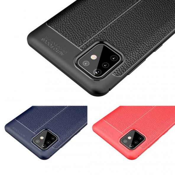 Galaxy A81 (Note 10 Lite) Deri Desenli Kamera Korumalı Kılıf - 10