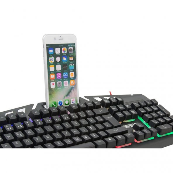 Everest KMX-99 Gökkuşağı Zemin Aydınlatmalı Q Oyuncu Klavye - 4