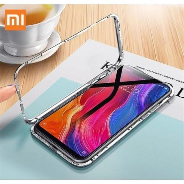 Xiaomi Redmi Note 8 Pro Kılıf Mıknatıslı 360 Tam Koruma Devrim Kapak - 5