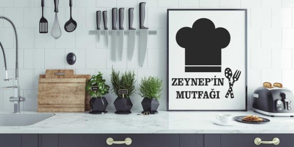 Kişiye Özel Ahşap Mutfak Dekoratif Duvar Süsü - 1
