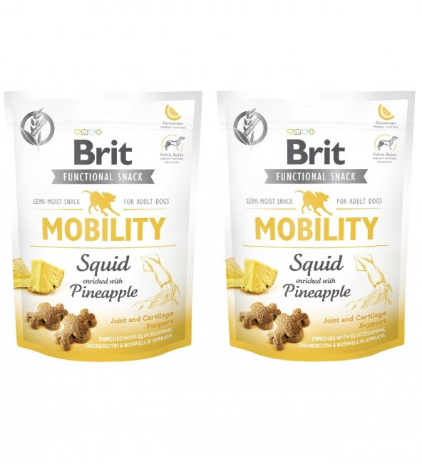 Brit Care Mobility Kalamar ve Ananas Eklem Sağlığı Tahılsız Köpek Ödülü 150 Gr x 2 Adet