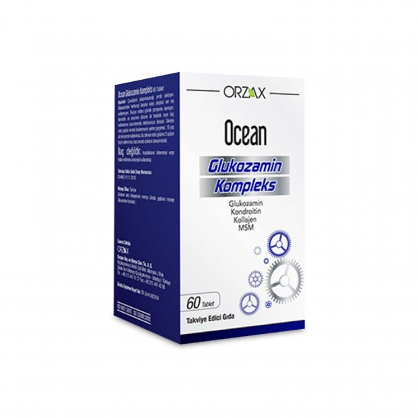 Orzax Ocean Glukozamin Kompleks 60 Tablet SKT:10/2022