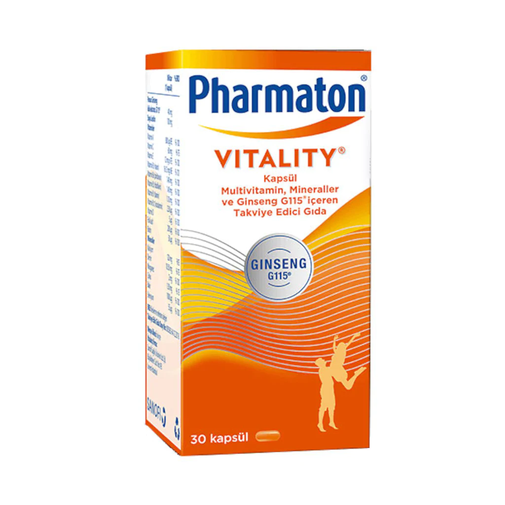 Pharmaton 30 Kapsül - Yeni Ambalaj (Vitality) SKT:06/2021