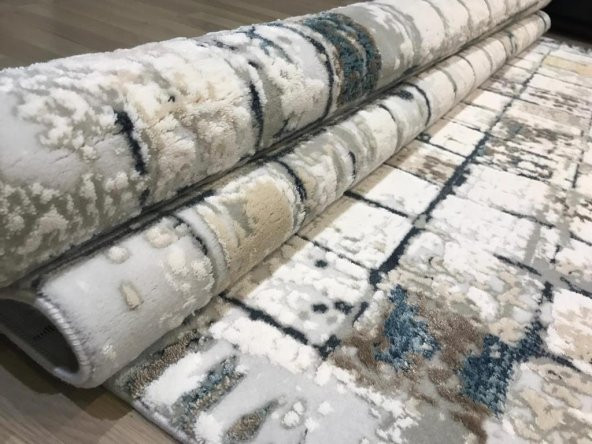 Linea Halı Tuana Yolluk Tüm Ölçülerde  4135 Lacivert -Y - 3