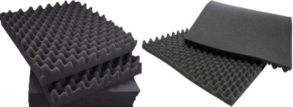 Akustik Yumurta Sünger 30mm 50 DNS 100x100 1m2 halinde Satılır - 2