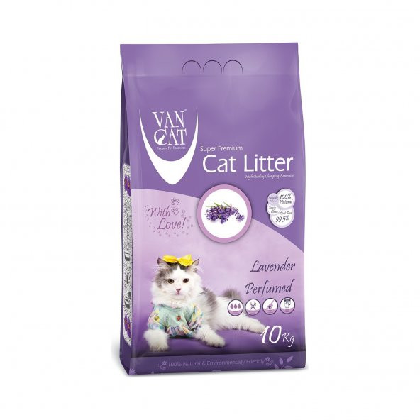 20kg - Vancat Lavanta Kokulu Kedi Kumu-İnce Taneli (10kgX2 adet) 20 kg / 23.6 lt - 2