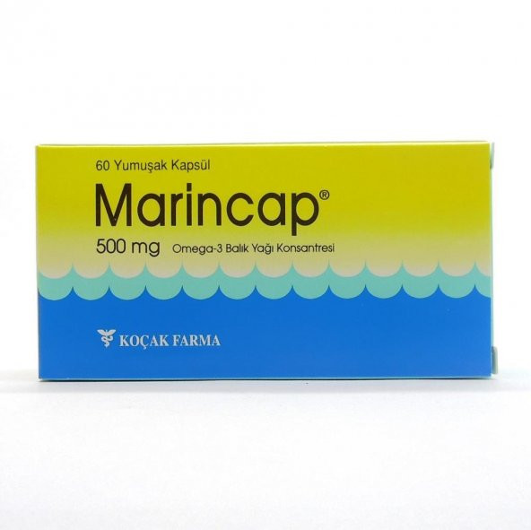 Marincap Omega 3 500 mg Balık Yağı 60 Kapsül