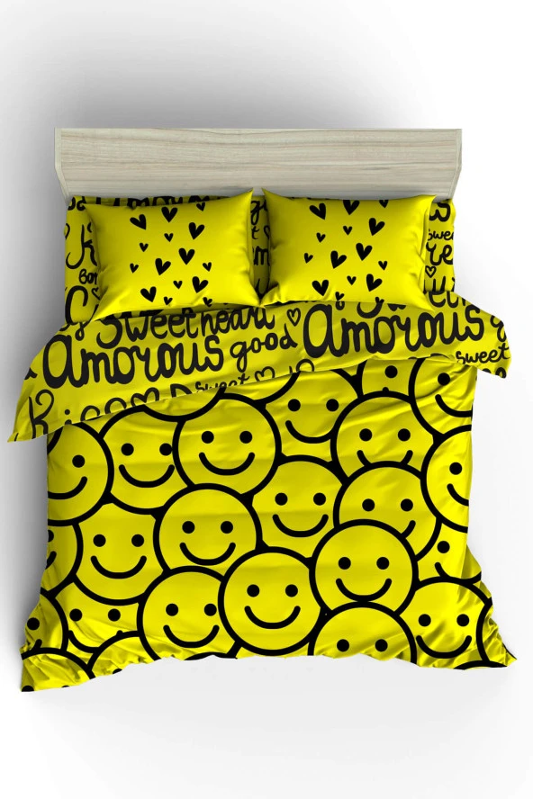 Sweet Heart Çift Kişilik Nevresim Takımı ürün görseli