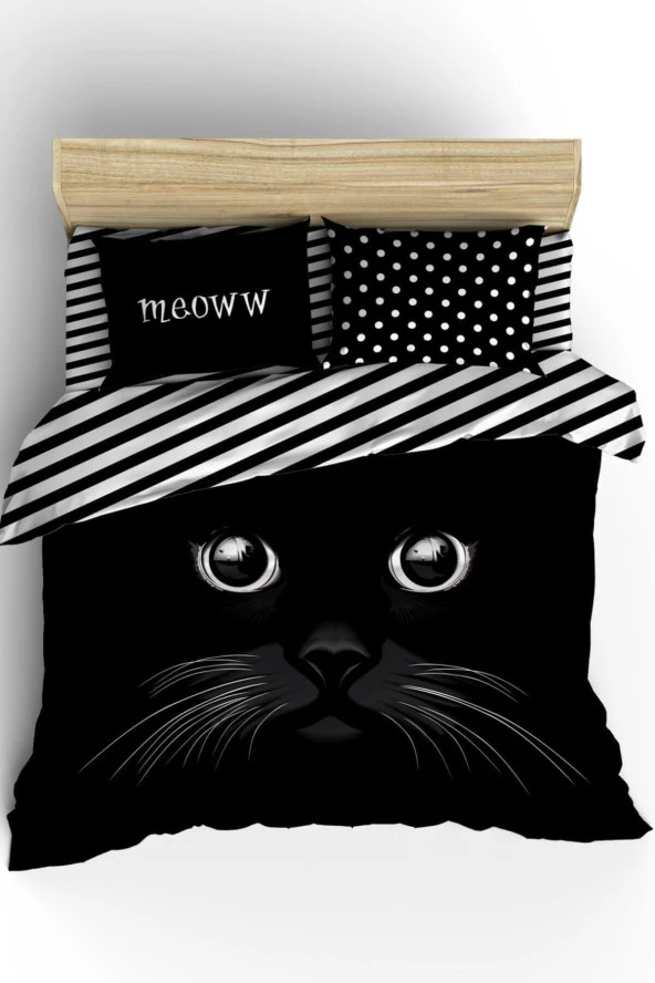 Meoww Çift Kişilik Nevresim Takımı