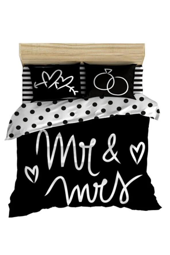 Mr&Mrs Çift Kişilik Nevresim Takımı