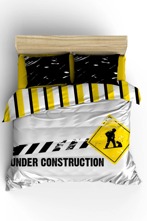 Under Construction Çift Kişilik Nevresim Takımı