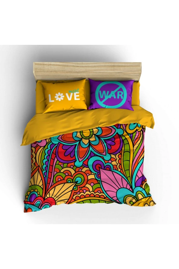 No War Çift Kişilik Nevresim Takımı - Resim 2