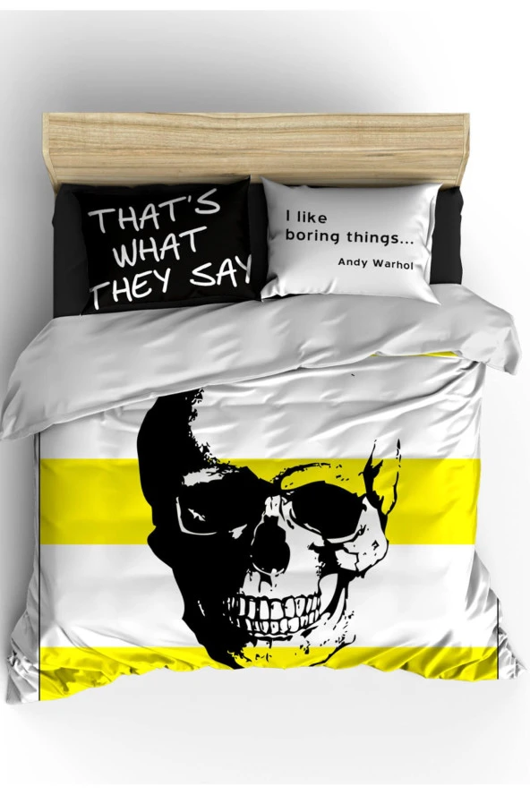 Skull Çift Kişilik Nevresim Takımı