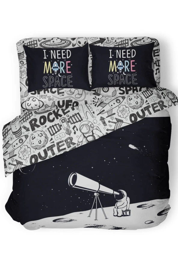 Çift Kişilik Space Dude Nevresim Takımı