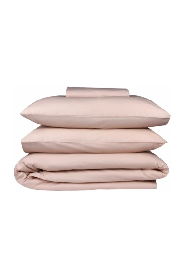 Basic Bej Çift Kişilik Nevresim Takımı