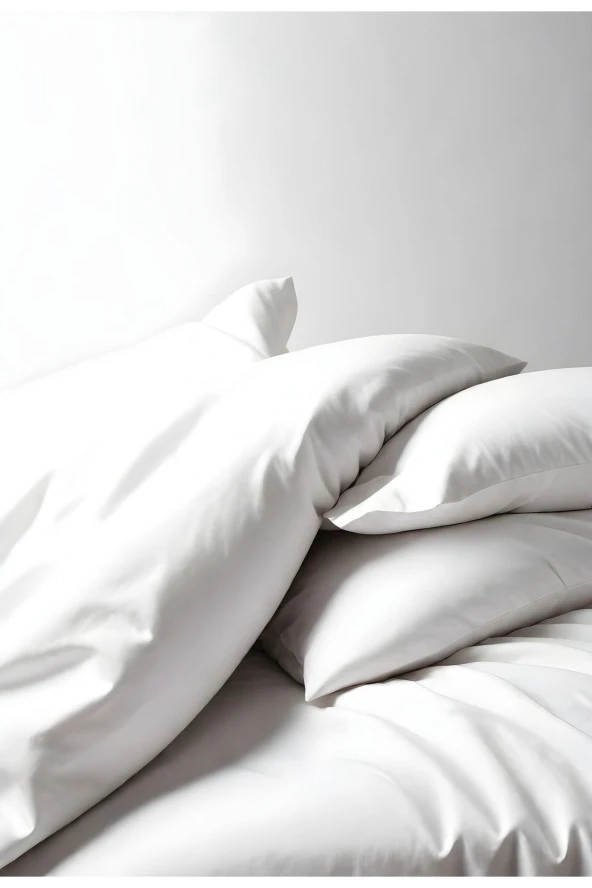 Basic Beyaz Çift Kişilik Nevresim Takımı - 3