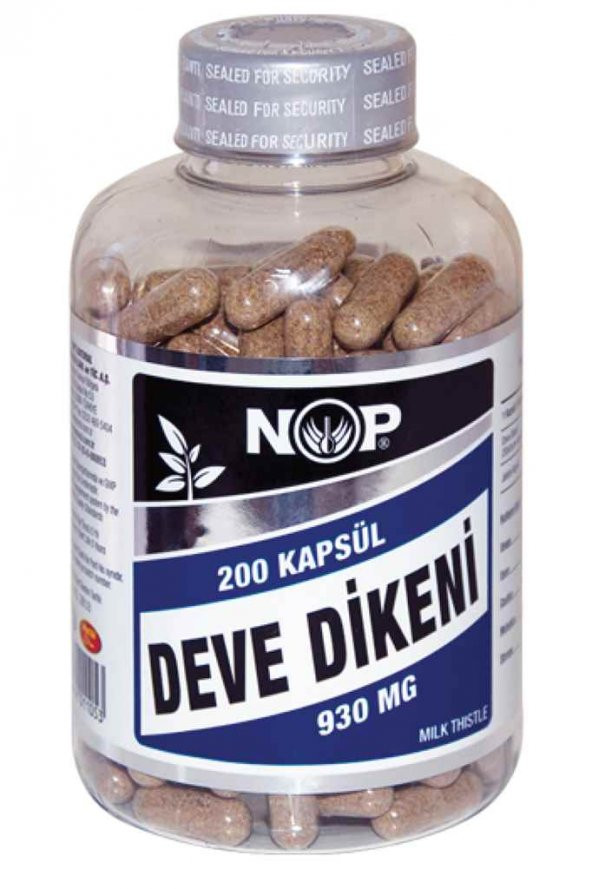 NOP Devedikeni 200 Kapsül 930 mg Milk Thistle Seed Deve dikeni