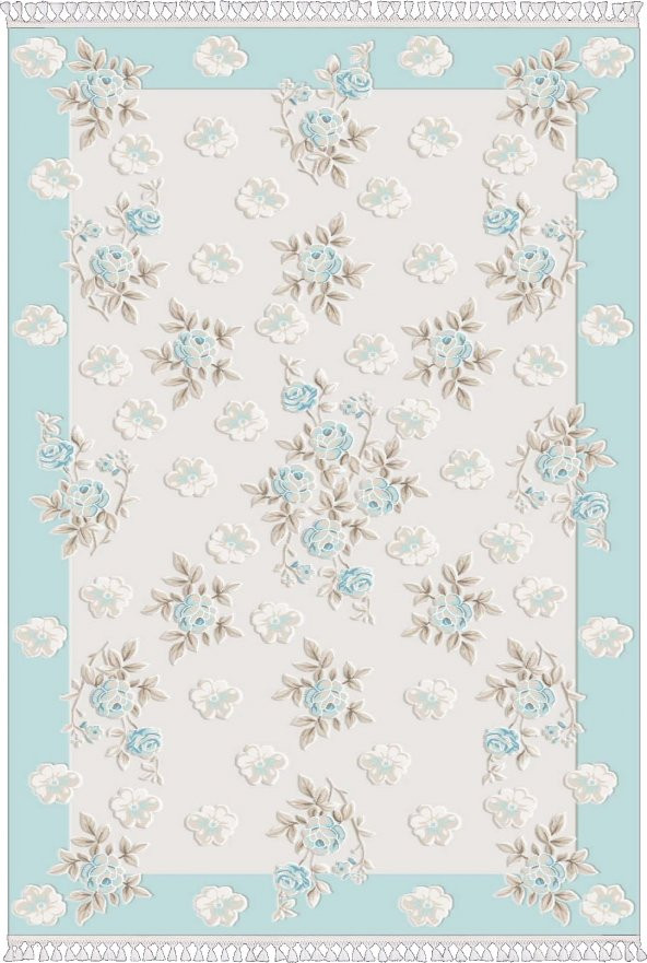 NİHAVEND 1519F BUZ MAVİ BUZ MAVİ  BUZ MAVİ BUZ MAVİ 150X230