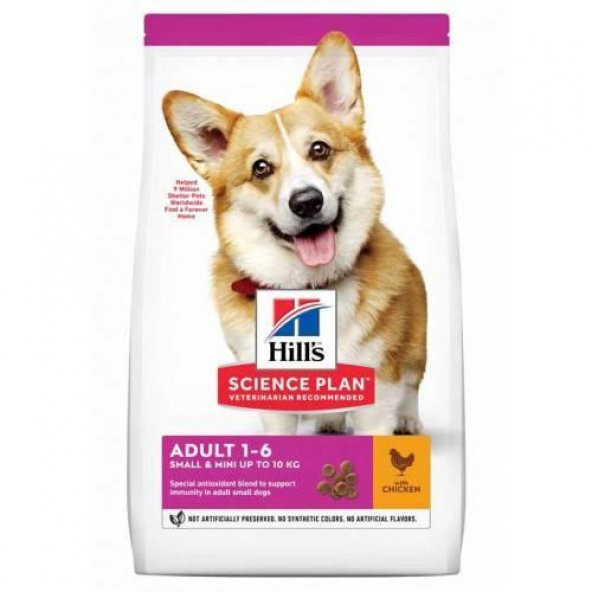 Hills Adult Small Miniature Tavuklu Küçük Irk Köpek Maması 6Kg ürün görseli
