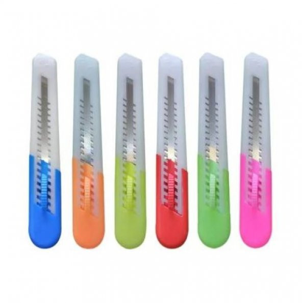 Fivestar  Renkli Plastik Maket Bıçağı  48 Adet