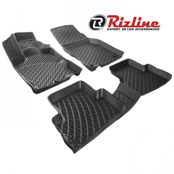 Rizline Bmw 4 Serisi F36 2013 Sonrası 3D Havuzlu Paspas Siyah