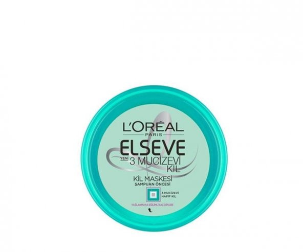 LOréal Paris Elseve 3 Mucizevi Kil Maskesi 150 Ml