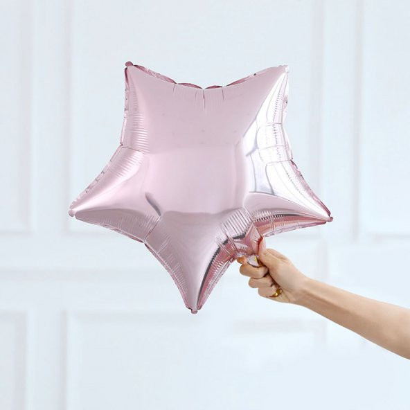 Yıldız Folyo Balon Pembe 45 cm