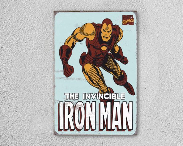 Iron Man AHŞAP POSTER MDF TABLO