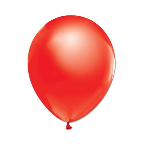 Metalik Kırmızı Lateks Balon 10lu