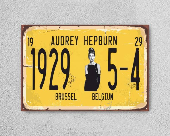 Audrey Hepburn AHŞAP POSTER MDF TABLO