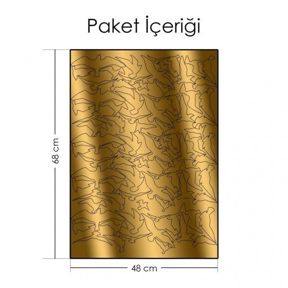 Uçan Martılar Metalik Duvar Stickerı - 2