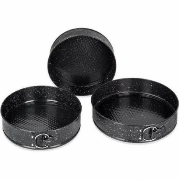 Penguen Yuvarlak 3lü Kelepçeli Kek Kalıbı Siyah PNG-1956