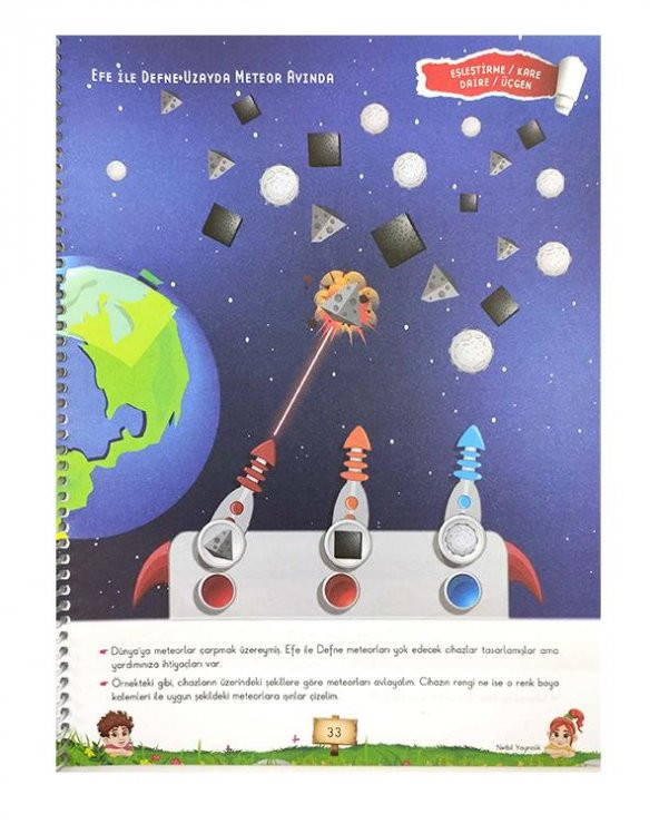 Efe İle Defne Okul Öncesi Eğitim Seti 12 Kitap Netbil Yayınları - 12