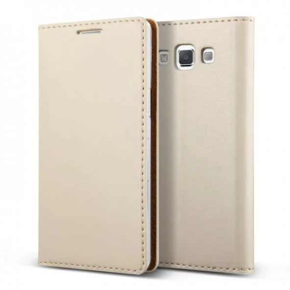 Verus Galaxy A5 Wallet Case Crayon Slim Diary 2015 Serisi-Beige