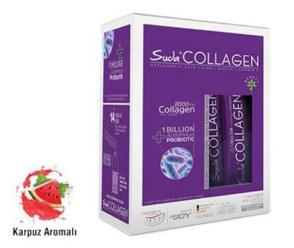 Suda Collagen Probiyotik Karpuz Aromalı 10 gr x 14 şase