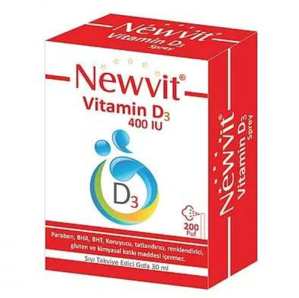 Newvit Vitamin D3 Sprey 400 IU 30 ml