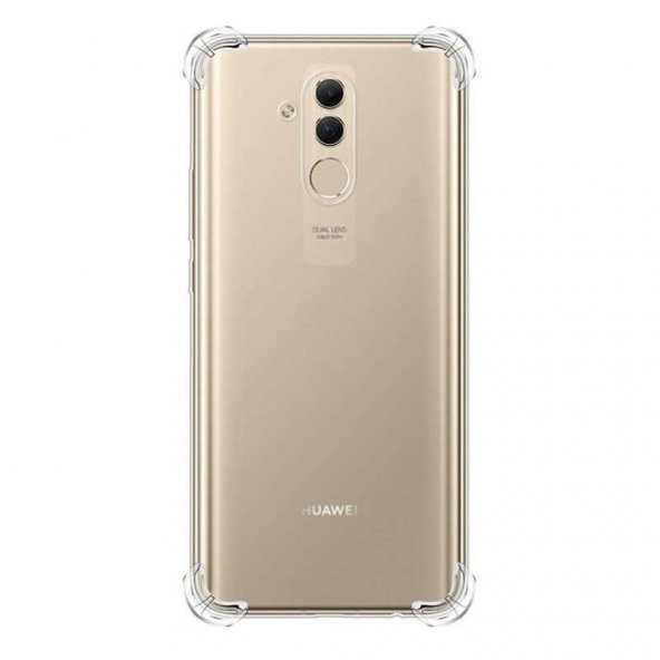 Huawei Mate 20 Lite Köşeleri Airbagli Anti Şok Şeffaf Kılıf